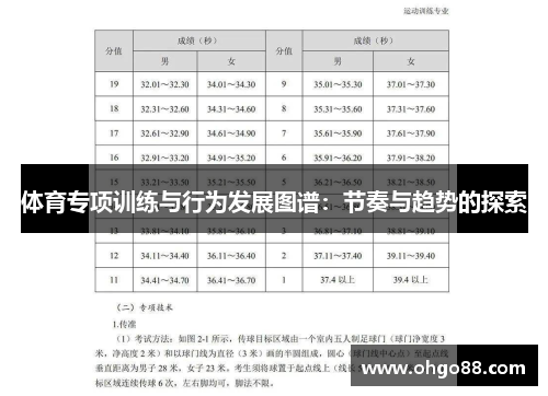 体育专项训练与行为发展图谱：节奏与趋势的探索