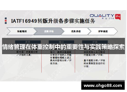情绪管理在体重控制中的重要性与实践策略探索